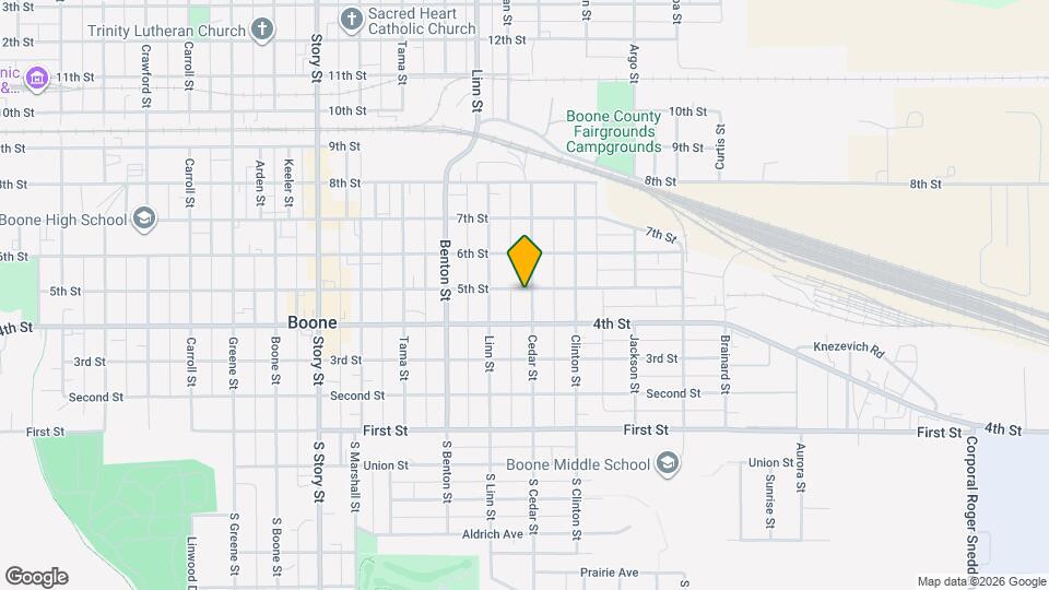 427 Cedar St Map and Location Details