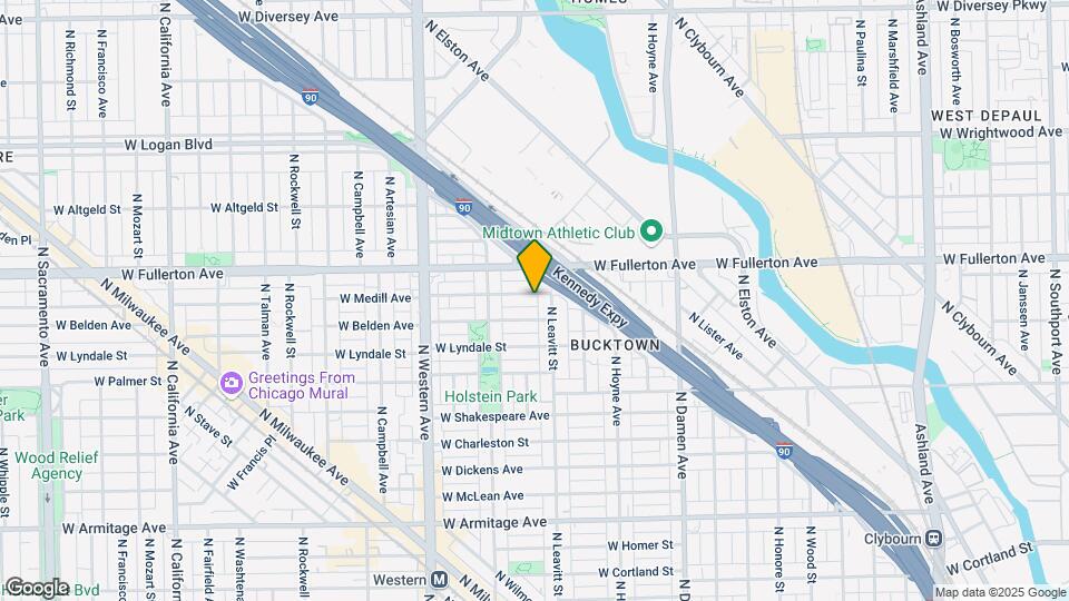 2215 W Medill Ave Mapa y Detalles de la Ubicación