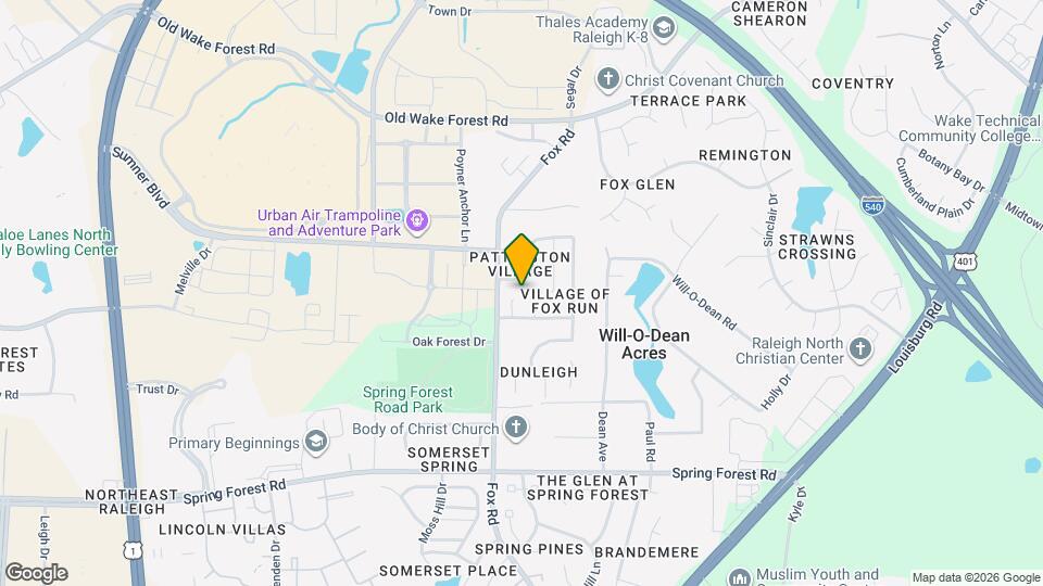 5912 Currin Fox Ct, Unit 1 bedroom unit Map and Location Details