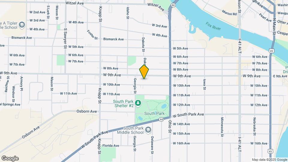 736 W 10th Ave Map and Location Details