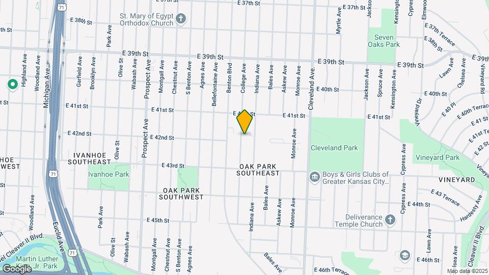 4145 College Ave Map and Location Details