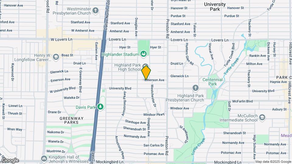 4219 Emerson Ave Map and Location Details