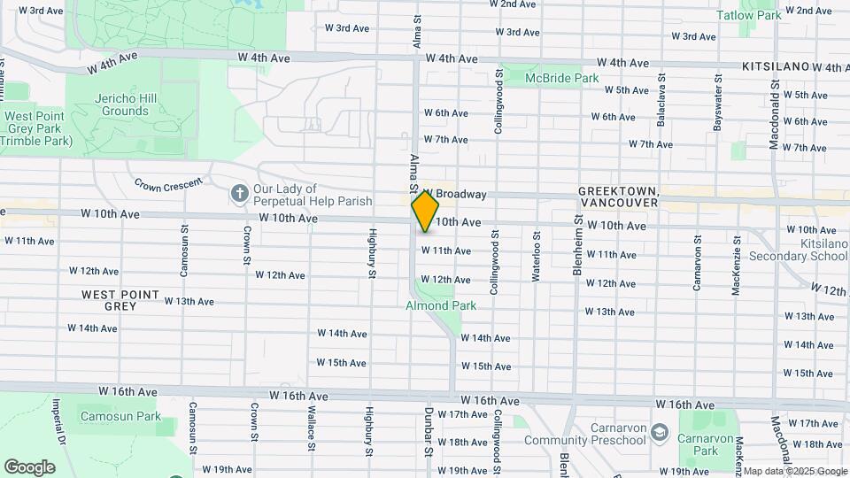 3669 W 11th Ave Map and Location Details