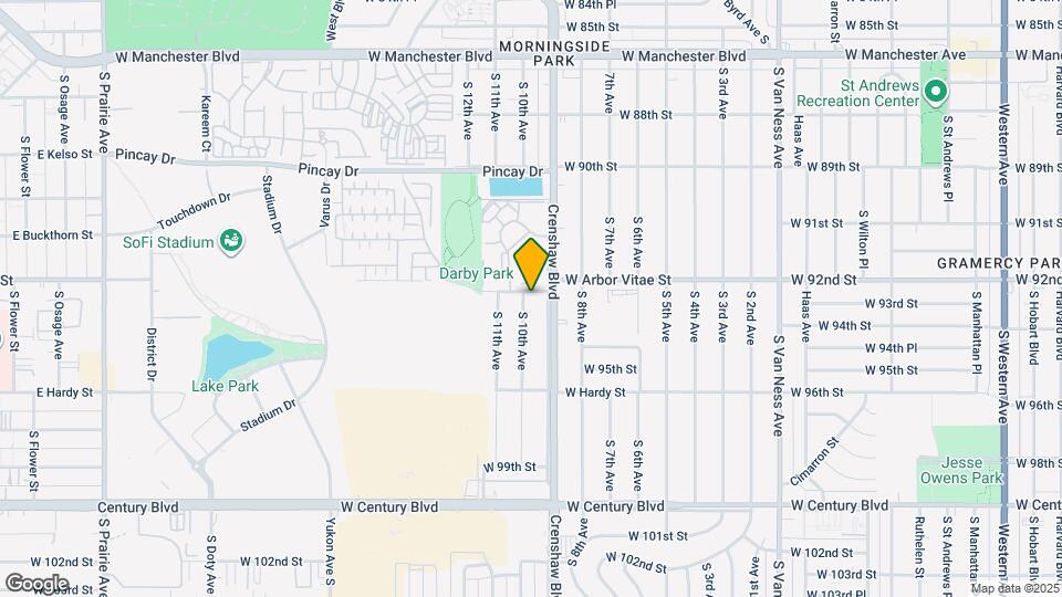 9300 S 10th Ave Map and Location Details