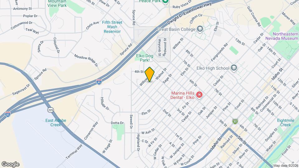 301 Walnut St Map and Location Details