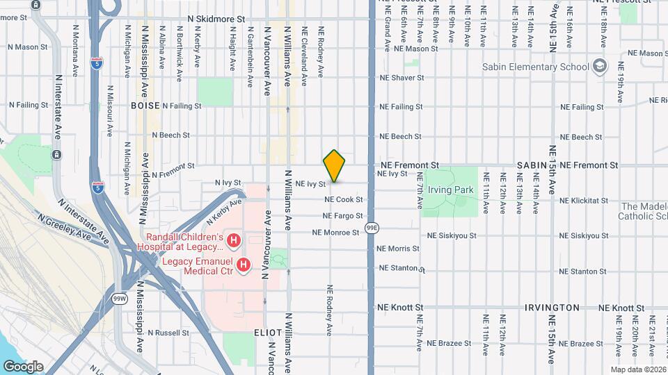 100 NE Ivy St Map and Location Details