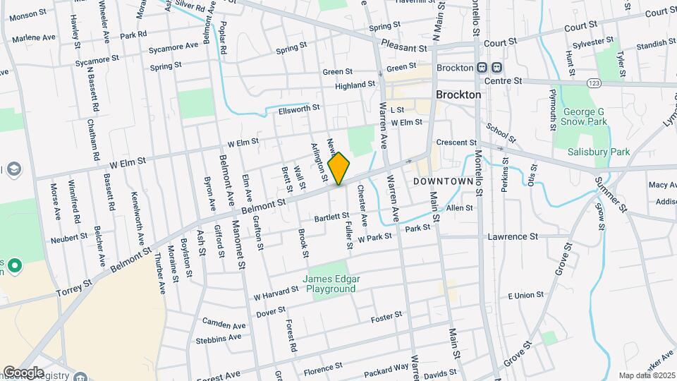 160 Belmont St, Unit 1 Map and Location Details