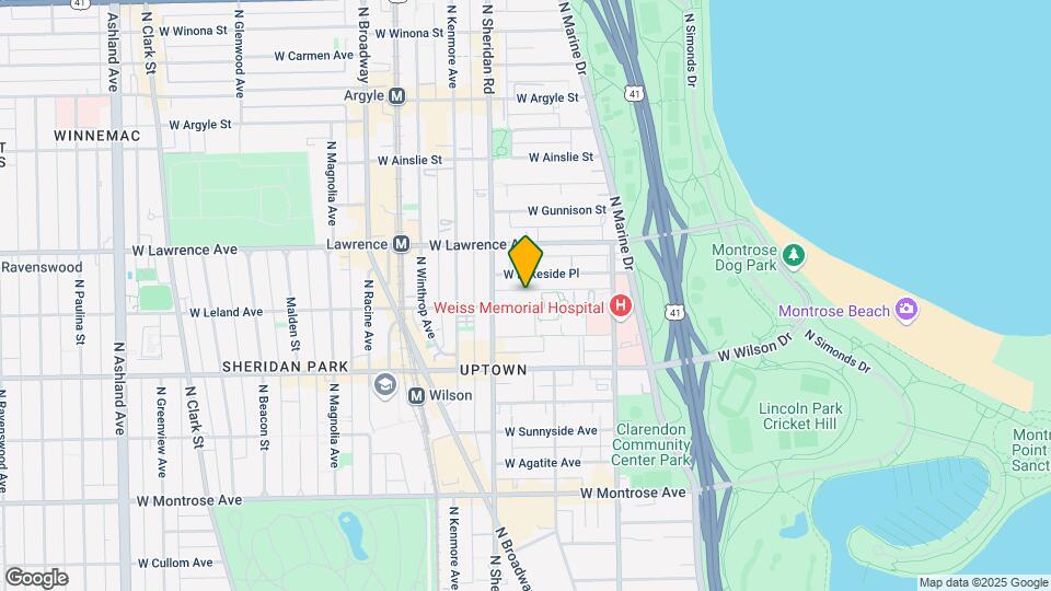 922 W Leland Ave, Unit 1E Map and Location Details