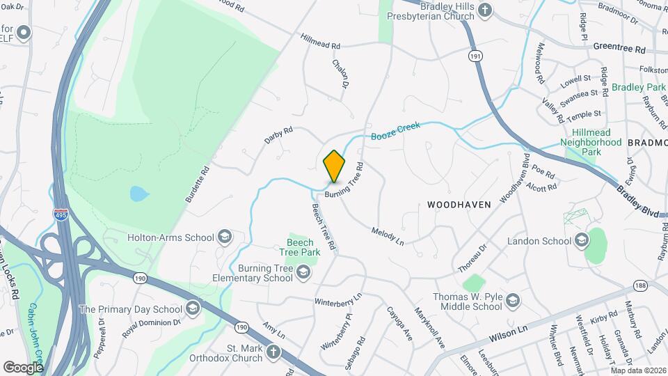 8436 Burning Tree Rd Map and Location Details