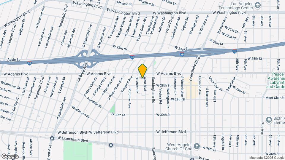 2623 West Blvd Mapa y Detalles de la Ubicación