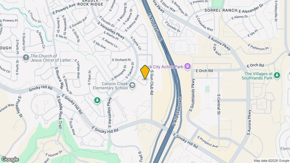 6043 S Zante Way Map and Location Details