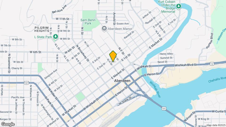 208 N H St Map and Location Details