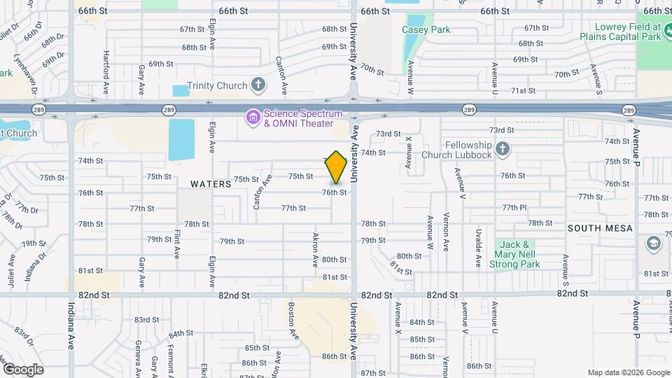 7507 Akron Ave Map and Location Details