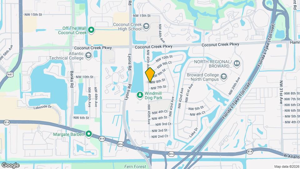 4490 NW 8th St Map and Location Details