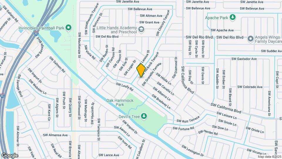 1971 SW Hickock Terrace Map and Location Details