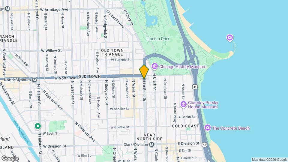 1550 N La Salle Dr, Unit a Map and Location Details