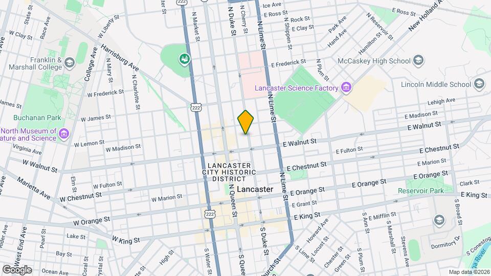 326 N Duke St Map and Location Details