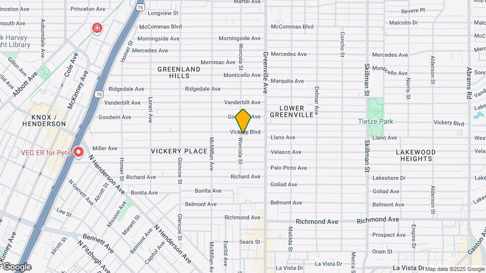 5602 Vickery Blvd Map and Location Details