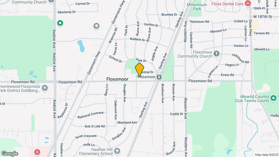 Flossmoor Apartments Map and Location Details
