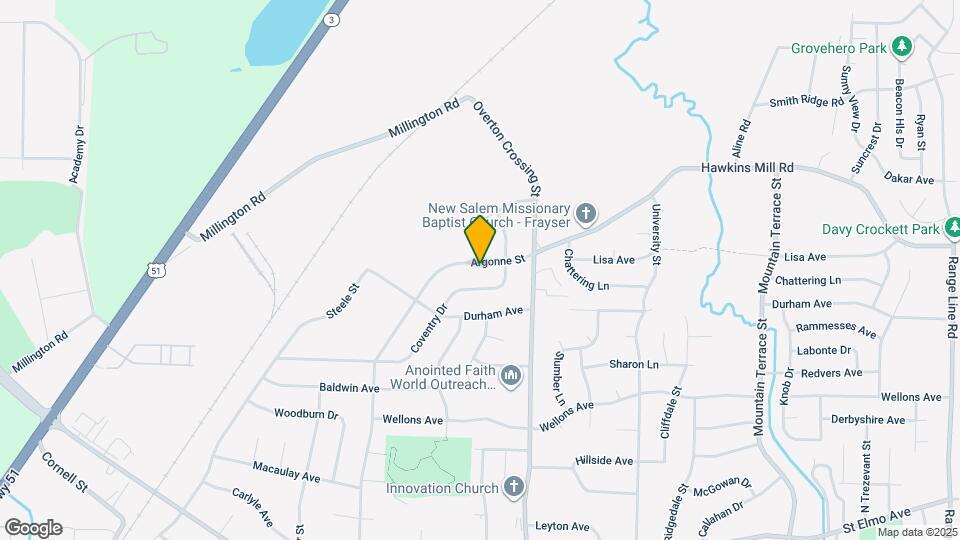 4252 Argonne St Map and Location Details