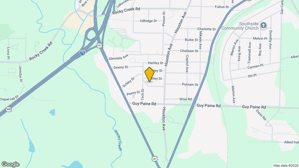 1241 Auburn Dr Map and Location Details