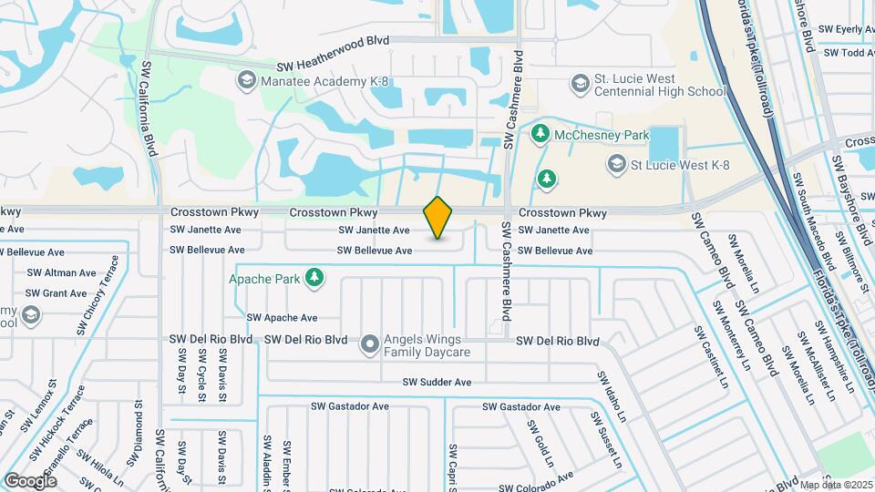 1219 SW Bellevue Ave Map and Location Details