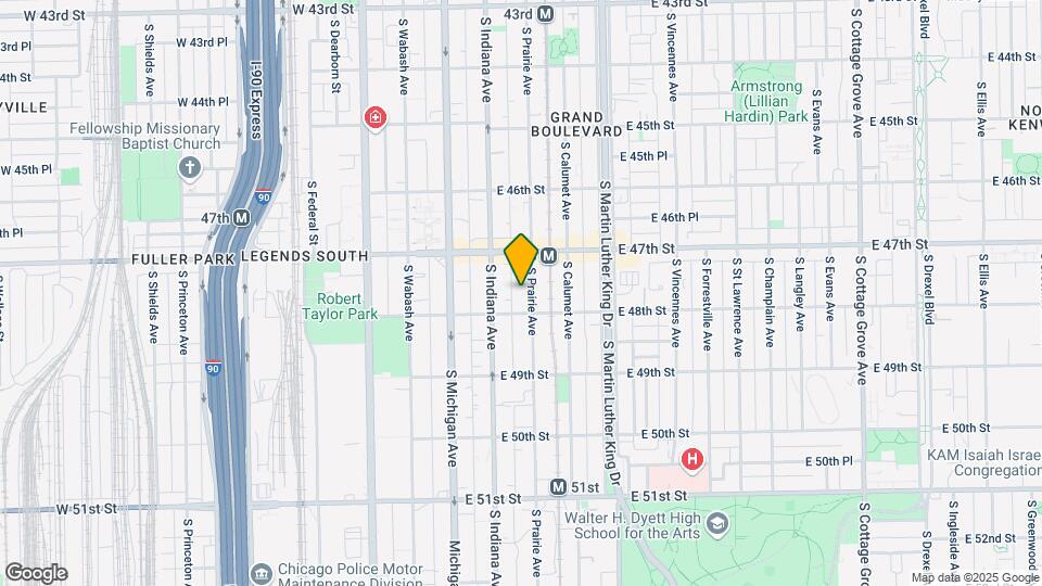 4740 S Prairie Ave Map and Location Details