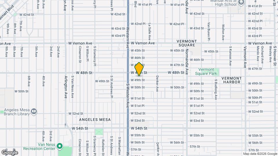 1613 W 49th St Mapa y Detalles de la Ubicación