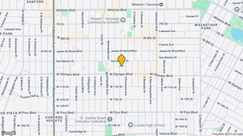 970 Fedora St Map and Location Details
