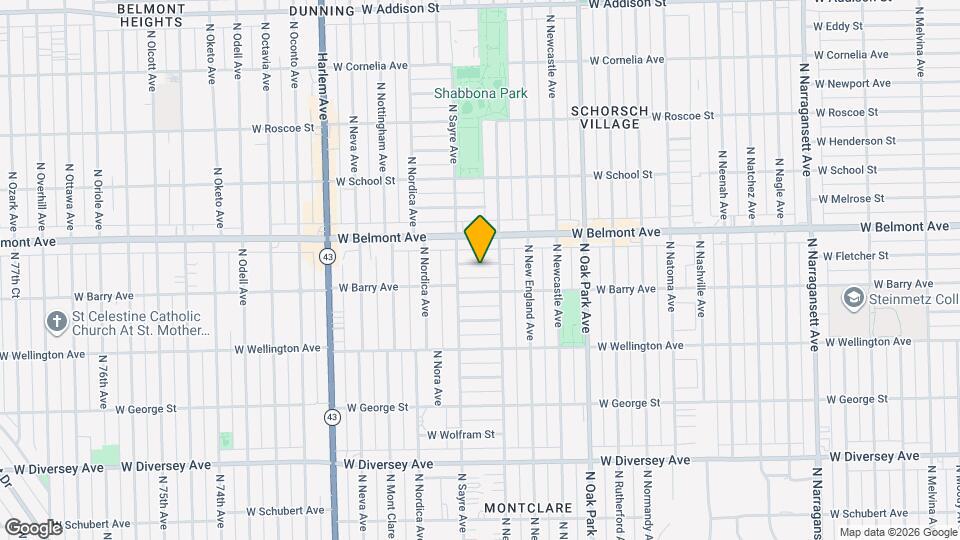 6957 W Fletcher St Mapa y Detalles de la Ubicación