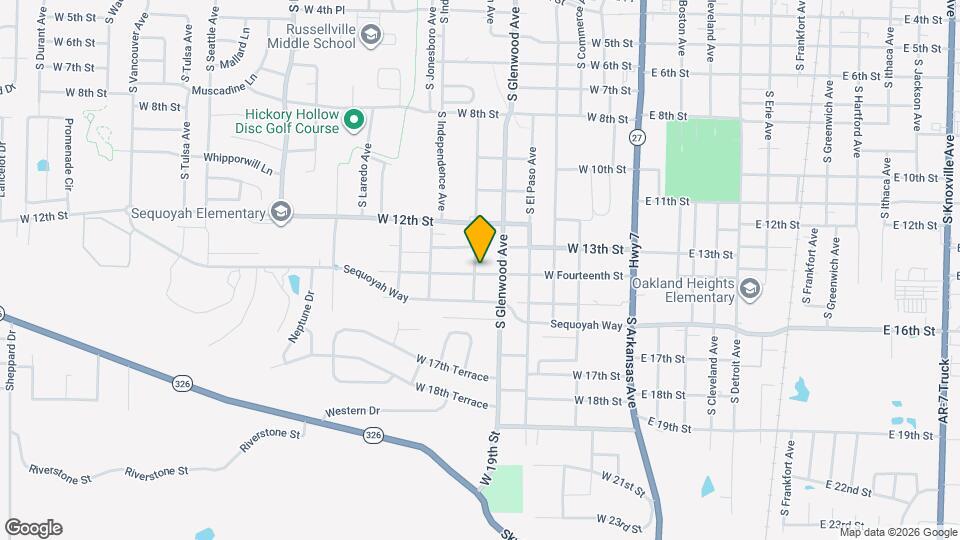 1321 S Houston Ave Map and Location Details