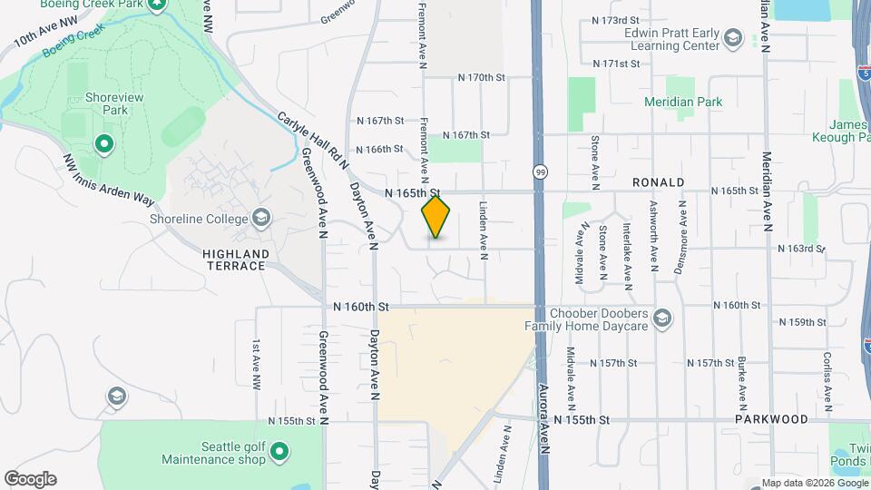 704 N 163rd St, Unit 5499 Map and Location Details