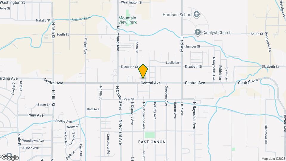 803 N Cottonwood Ave Map and Location Details