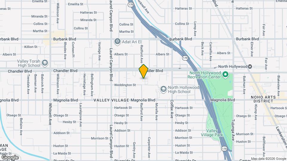 5313 Radford Ave, Unit 5313 Mapa y Detalles de la Ubicación