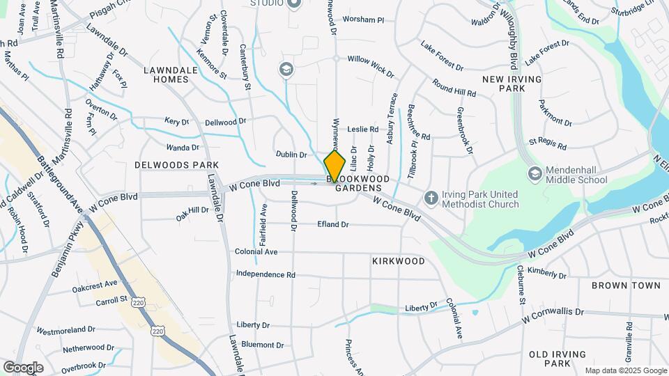 1801 W Cone Blvd Mapa y Detalles de la Ubicación