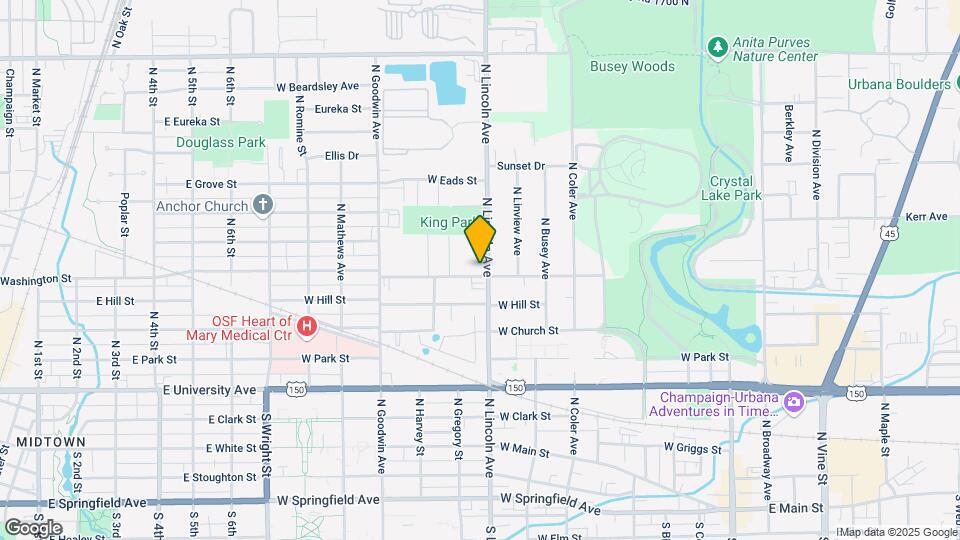 903 N Lincoln Avenue Map and Location Details