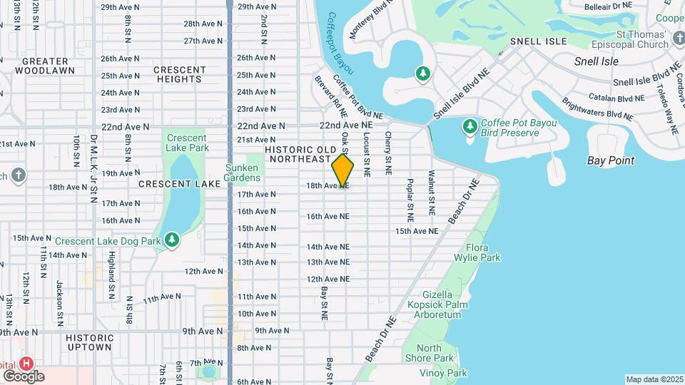 1716 Oak St NE Mapa y Detalles de la Ubicación