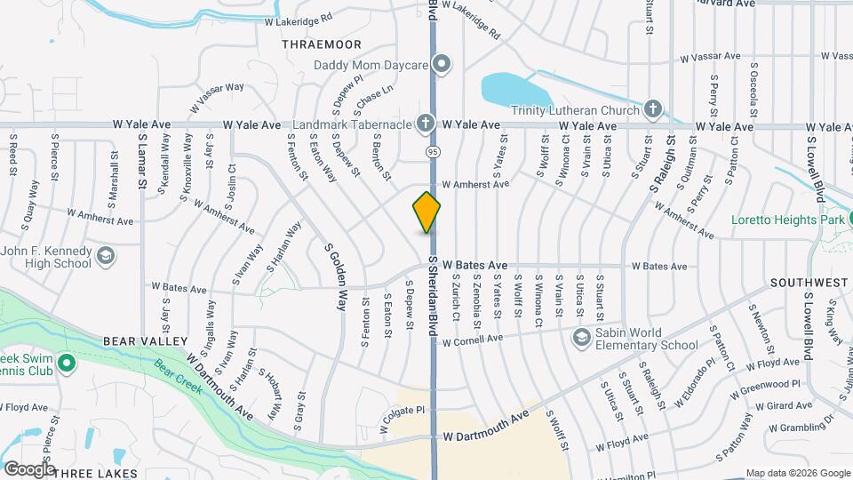 2867 S Sheridan Blvd Map and Location Details