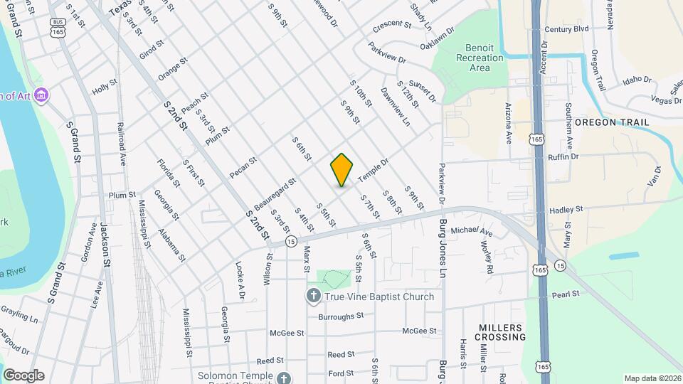 1625 S 6th St Map and Location Details