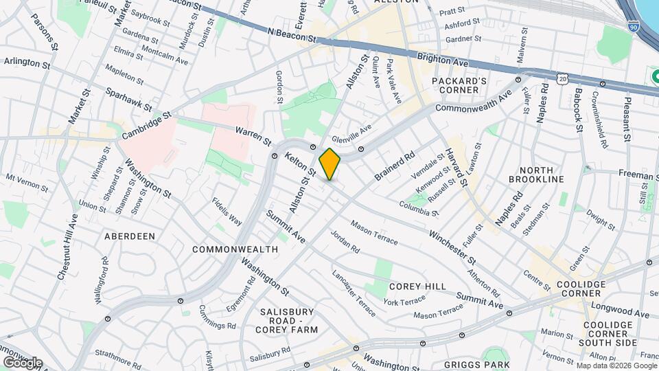 219 Kelton St Map and Location Details