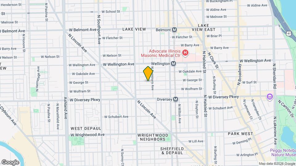 1113 W George St, Unit J09P Mapa y Detalles de la Ubicación