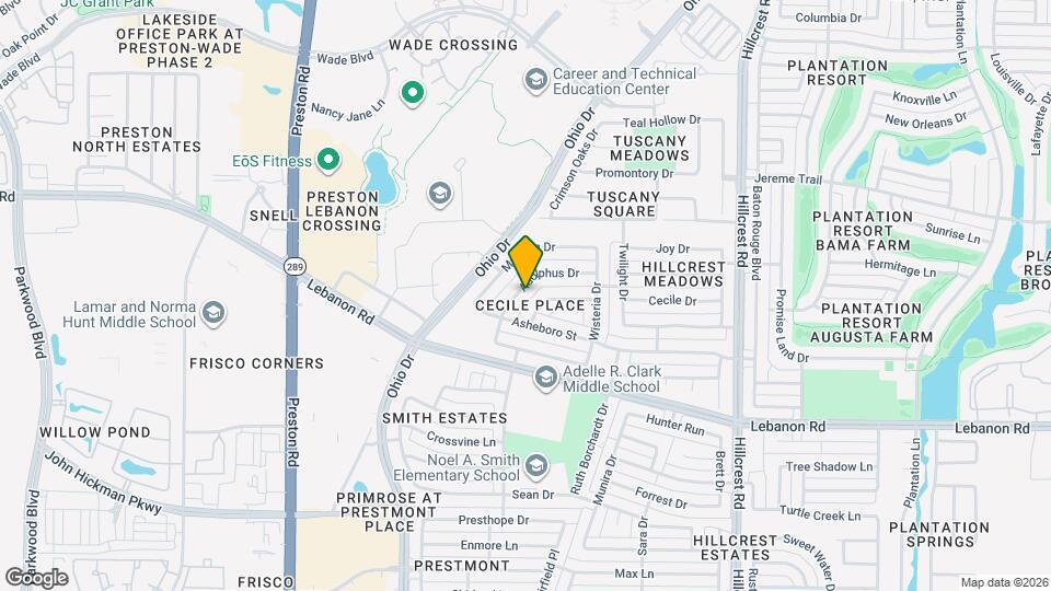 5016 Adolphus Dr Mapa y Detalles de la Ubicación