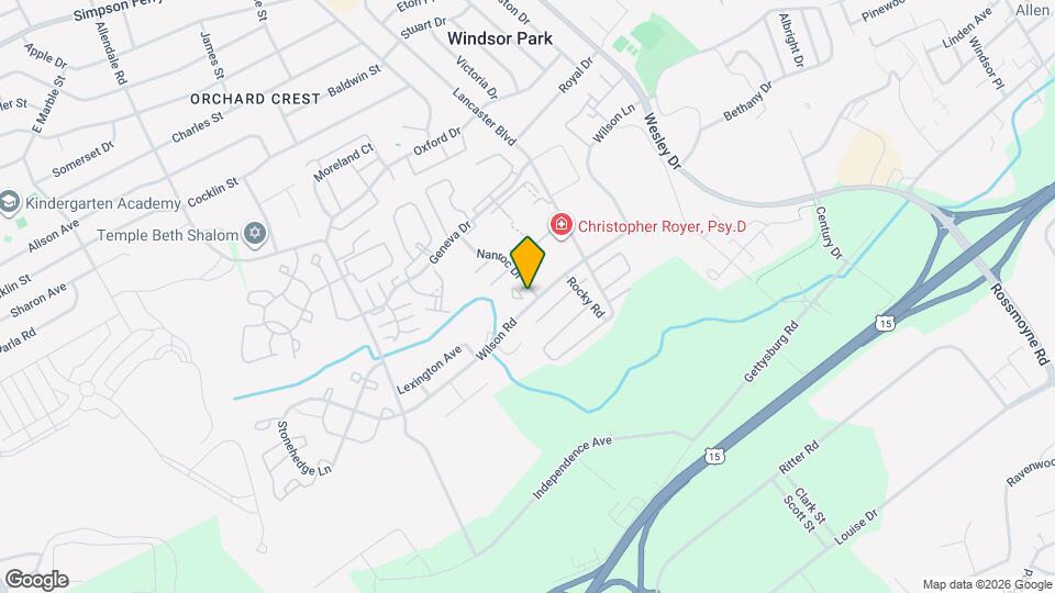 1105 Nanroc Dr Map and Location Details