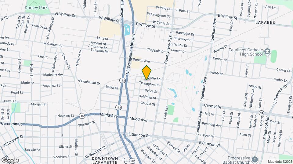 315 Tissington St Map and Location Details