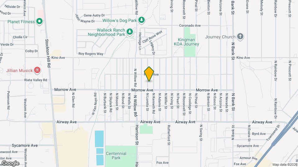 3644 N Lomita St Map and Location Details