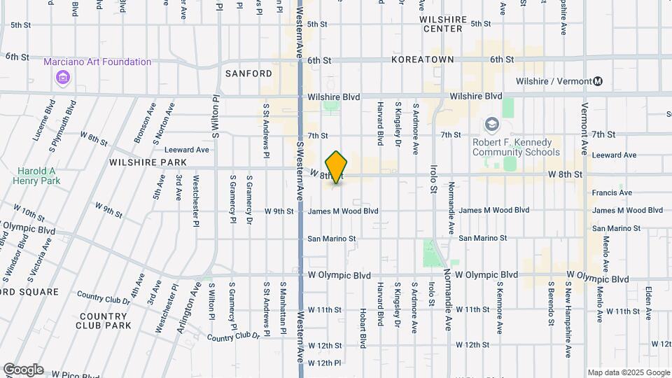 817 S Serrano Ave Mapa y Detalles de la Ubicación