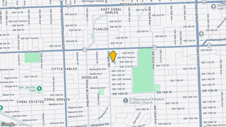 1020 SW 36th Ct Map and Location Details