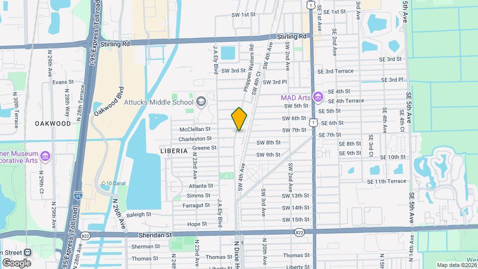 692 SW 7th Terrace Map and Location Details