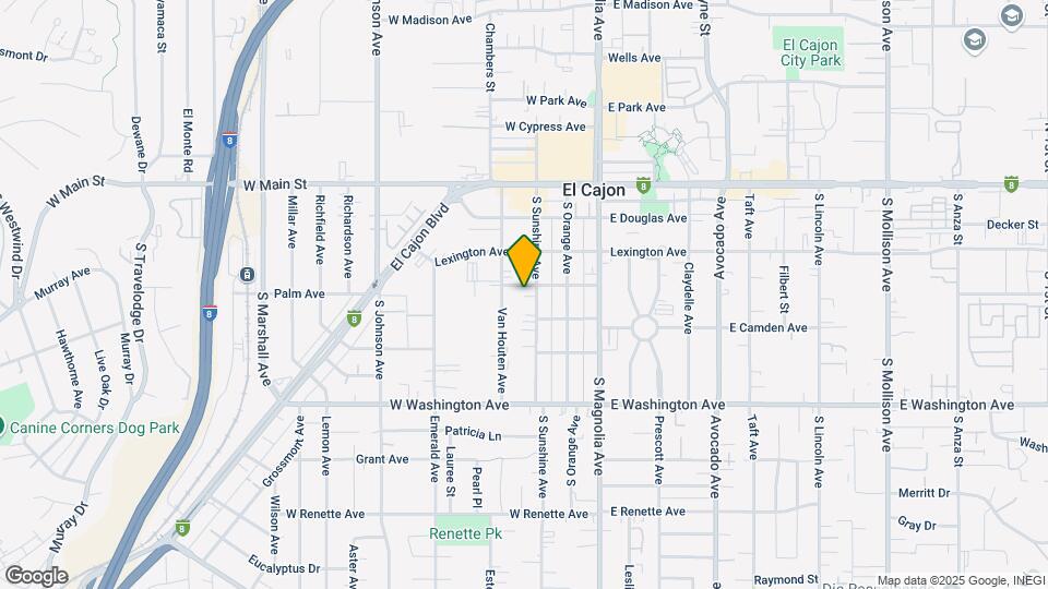 343 W Palm Ave Map and Location Details