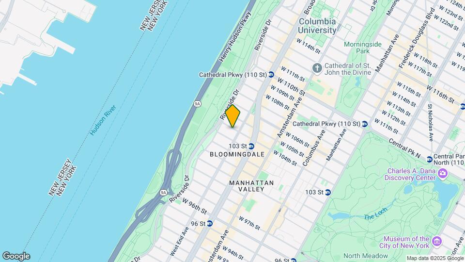 304 W 104th St Map and Location Details